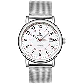 BUREI Women Men Wrist Watches for Nurse Medical Professionals Students Women Men, Waterproof 12/24 Hour Military Time Luminouse Easy Read Dial,Colorful Silicone Band.