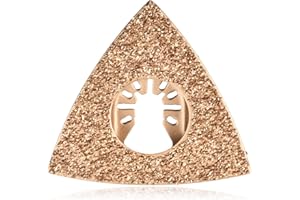 Triangle Carbide Grit Rasp Blade for Oscillating Multitool, Efficient Grout Remover