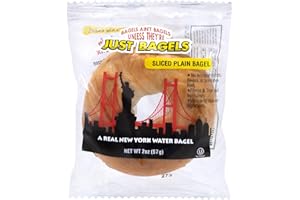 Just Bagels Individually Wrapped Mini Plain Bagel, 2 Ounce - 60 per case.