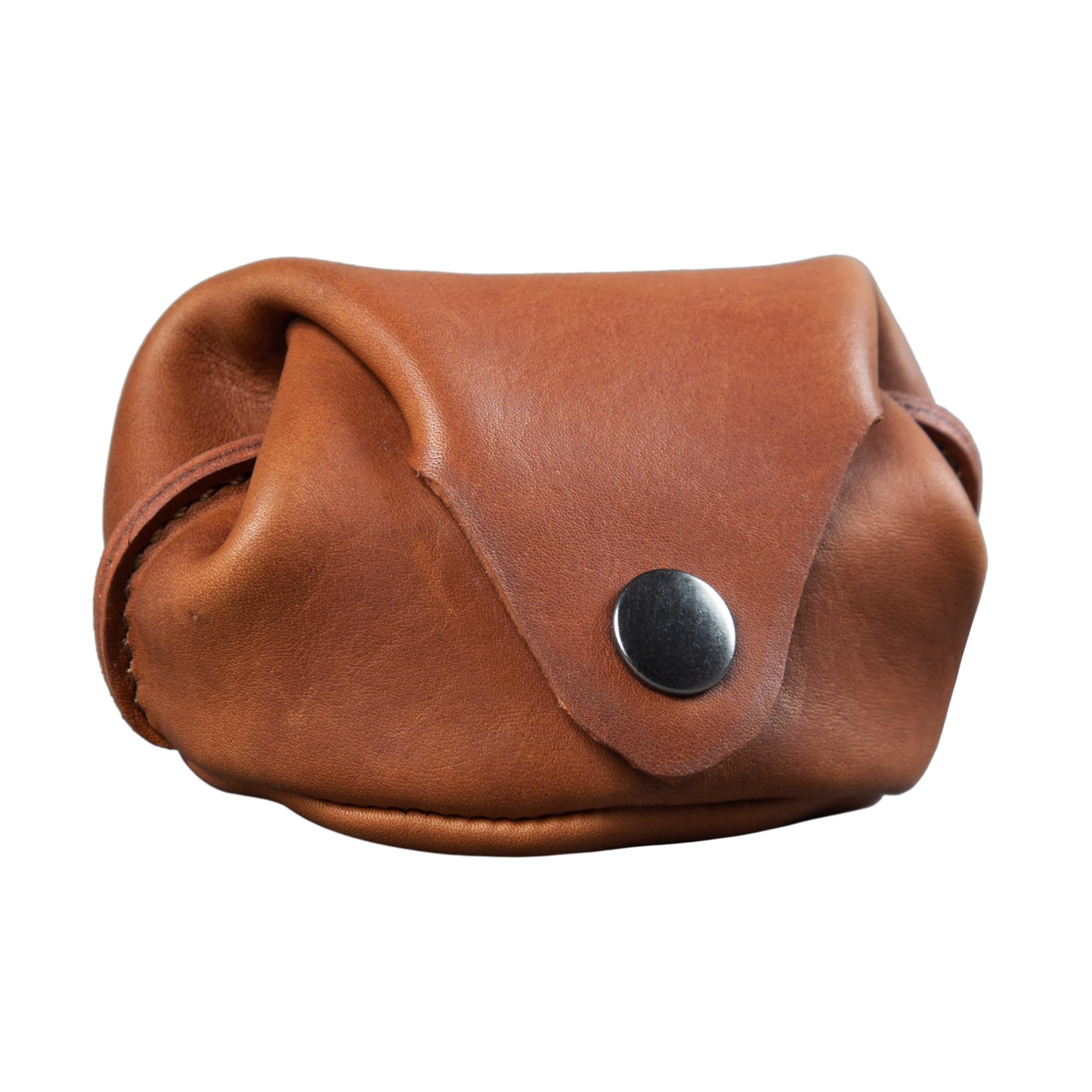 STILORD "Bob" Coin Wallet Leather Vintage Purse Small Money Pouch Slim for Men Women Key Pouch Coin Bag Genuine Leather Colour:Cognac-Brown