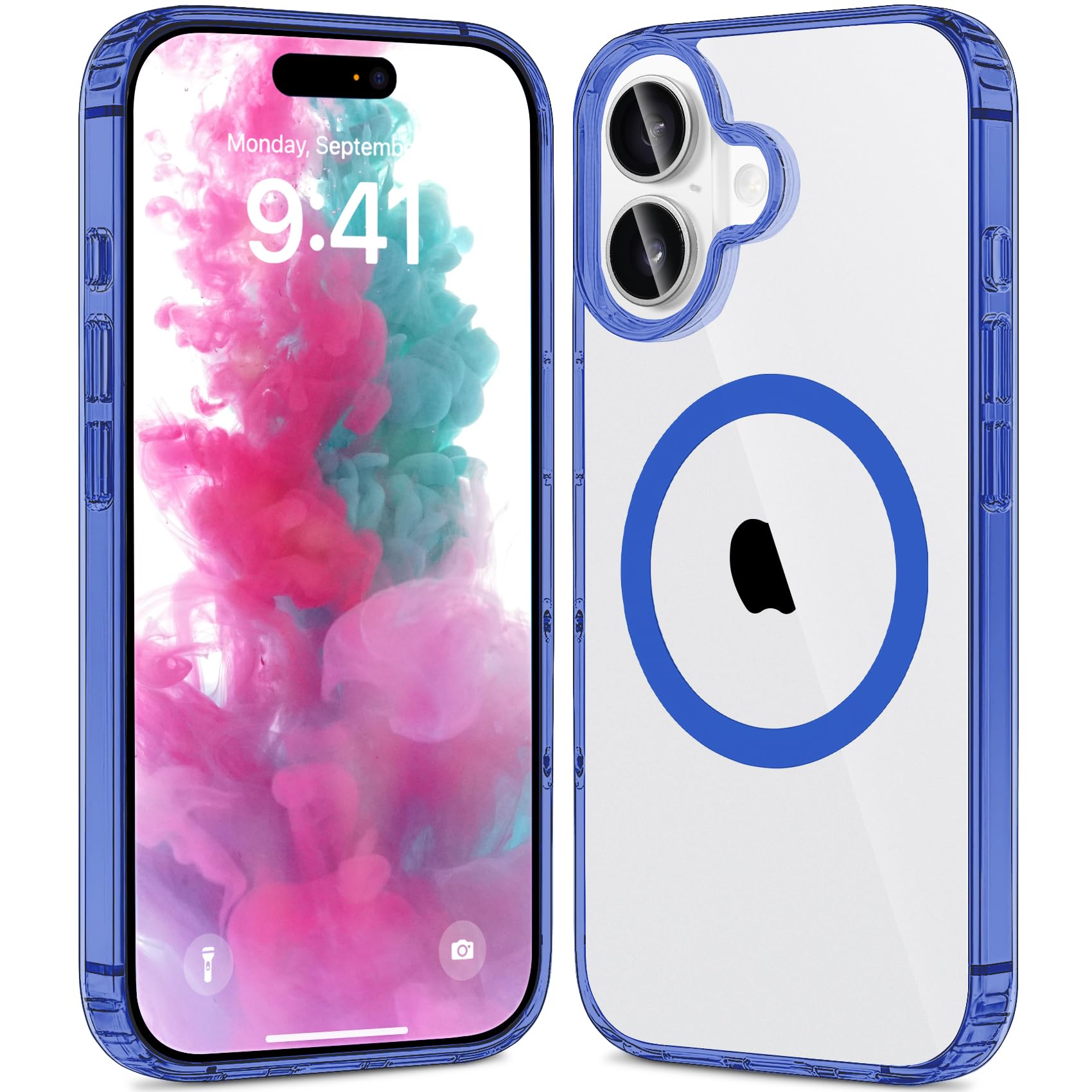 Hsefo Designed for iPhone 17 Case Magnetic, Compatible with Wireless Charging, Transparent Anti-Scratch Back Shockproof Slim Thin Phone Cases Cover