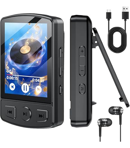 128GB MP3-speler met Bluetooth 5.3, 2,4-inch draagbare muziekspeler met