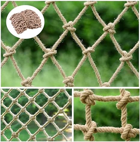 Amazon Com Hynet Climbing Net For Kids Outdoor Stair Railing Safety Net Kids Balcony Protective Net Pets Fence Net Hemp Rope Net Ceiling Decoration Net Cats Net Rope Thick 8mm Hammock Playground Cargo