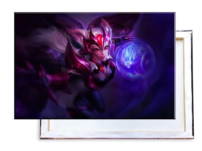 Unified Distribution League of Legends - Ahri - 100x70 cm - Bilder & Kunstdrucke fertig auf Leinwand aufgespannt und in erstk