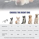 KSIIA Calming Dog Crate Bed Large 90x60cm Fluffy Washable Mattress Grey view 2
