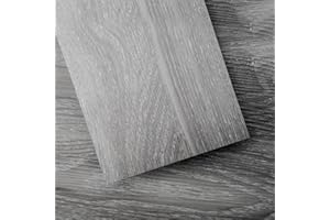Art3d Peel and Stick Floor Tile Vinyl Wood Plank 5 m², Light Grey, Rigid Surface Hard Core Easy DIY Self-Adhesive Flooring