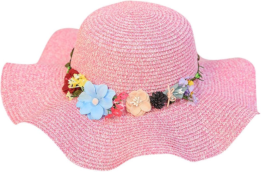 iYmitz Sommer Damen Strohhut Sonnenschirm Trilby Fedora Sonnenschutz