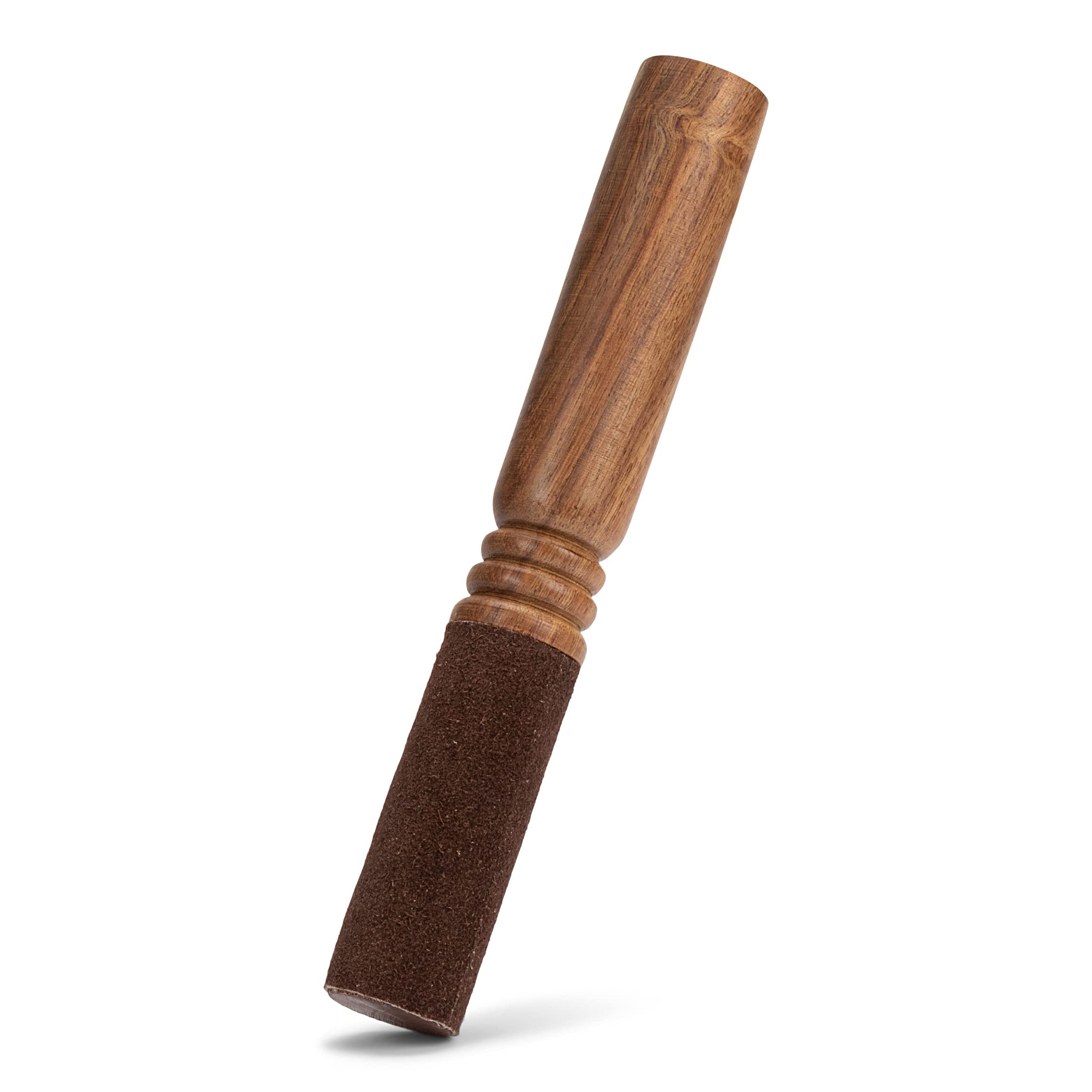 NKlaus 19cm Mallet with Leather for Singing Bowl Wooden Handle Mallet Meditation Tone Bar 12978