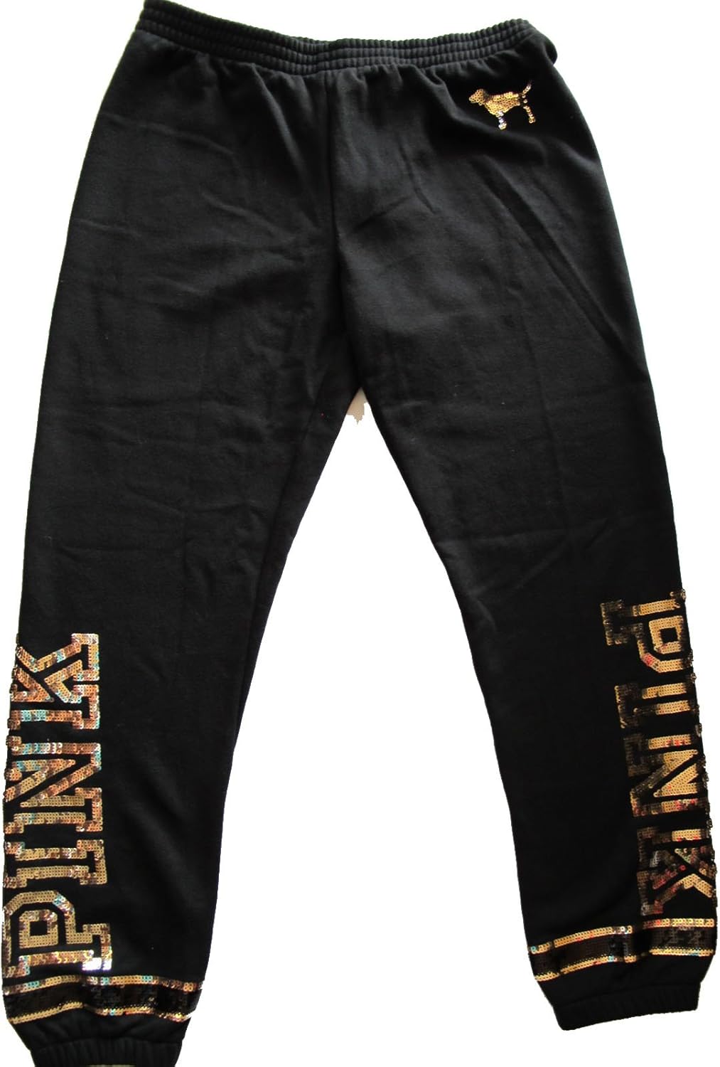 Gold sequin sweatpants Clearance