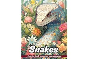Snakes Coloring Book: Slithering Subjects for Reptile Fans