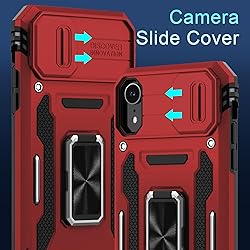 DEERLAMN for iPhone XR Case with Slide Camera