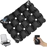 EULANT Portable Inflatable Seat Cushion for Pressure Relief,Waffle Square Cushions for Pressure Sores Chair,Lightweight Air Seats Chair Pads Home Wheelchairs Car Airplanes(1 Pack)