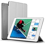 New iPad 2017 iPad 9 7 inch Case ESR Lightweight Smart Case Trifold Stand with Auto Sleep Wake Function Microfiber Lining Hard Back Cover for Apple New iPad 9 7 inch Silver Gray