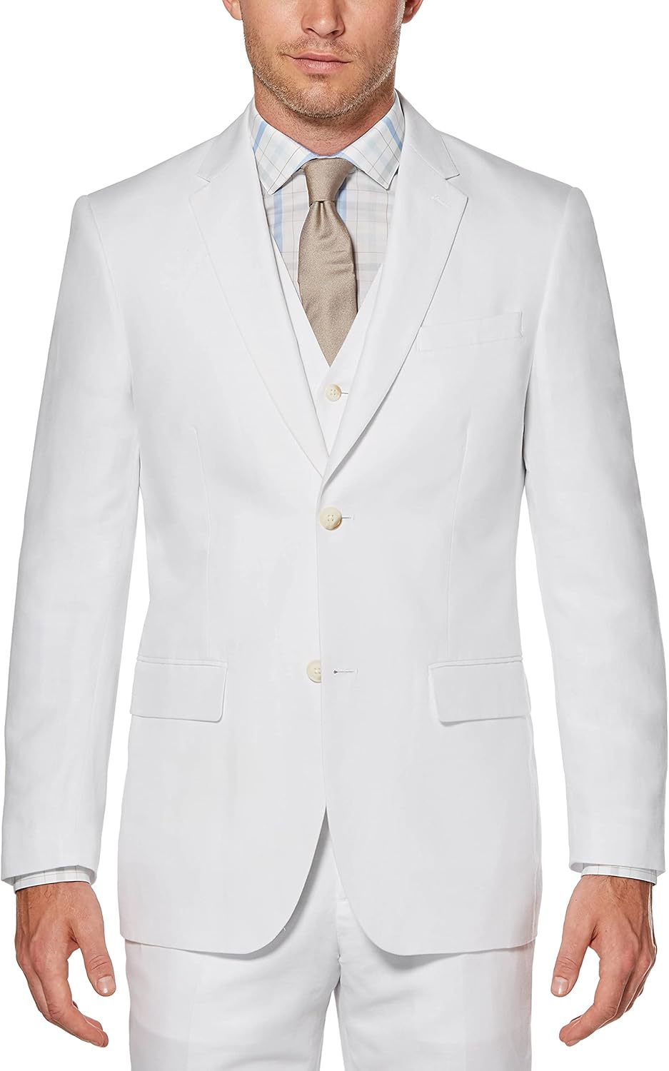 Perry Ellis Men's Linen Suit Jacket at  Men’s Clothing store