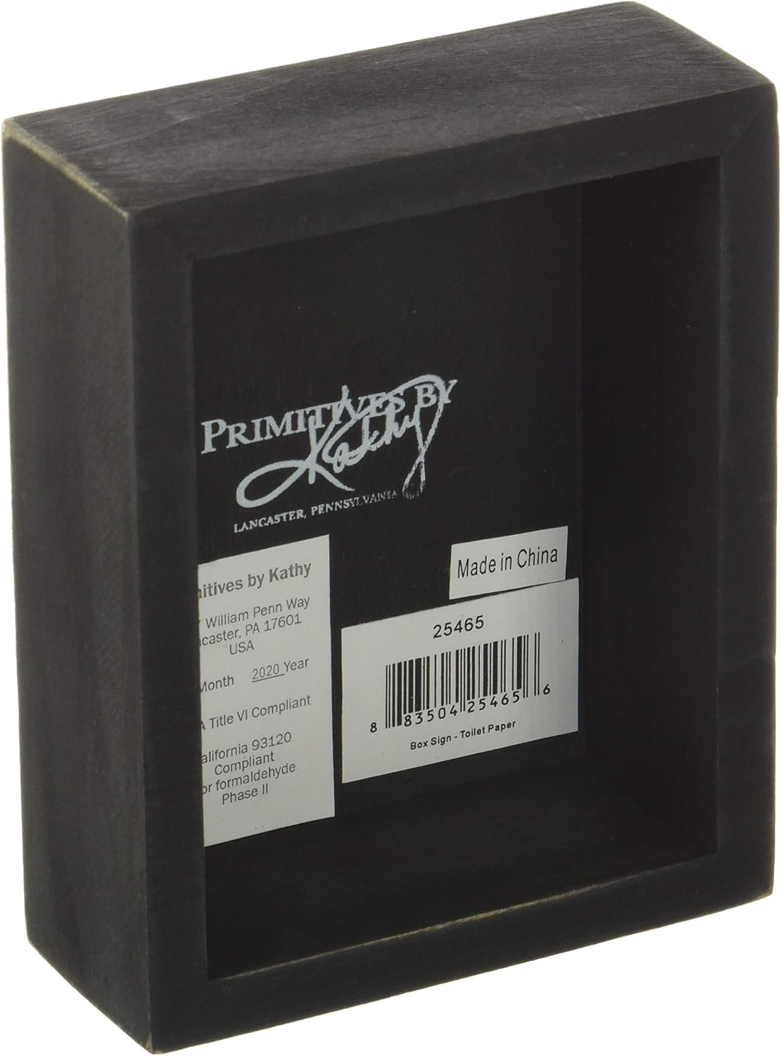 Primitives by Kathy 25465 Classic Box Sign, 4 x 5-Inches, You Never Know What You Have Until It's Gone: Home & Kitchen