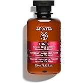 Apivita Tonic Women's Shampoo for Thinning Hair | Strengthens & Promotes Hair Growth with Hippophae Tonic Complex, Laurel & Propolis, Silicone-Free