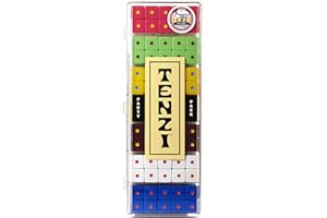 TENZI Party Pack Dice Game - A Fun, Fast Frenzy for The Whole Family - 6 Sets of 10 Colored Dice with Storage Case - Colors May Vary