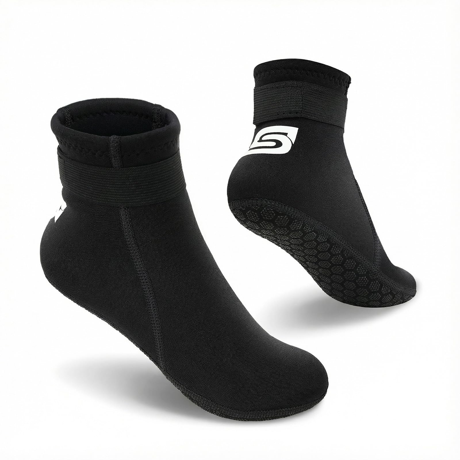 Summshall Kids Neoprene Socks, 3mm Water Socks Keep Warm Wetsuit Socks Anti-slip Sand Socks for Water Sport