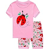 Little Hand Toddler Baby Girls Pajamas Kids Short Sets Cotton Pjs Sleepwear Summer Clothes 2-7 Years