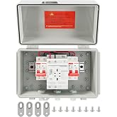 ATS AC Automatic Transfer Switch 2P 63A 220V with Circuit Breaker | 50ms Fast Switching, Auto Manual Mode, Overload &amp; Short Circuit Protection, Waterproof Design for Backup Power Systems