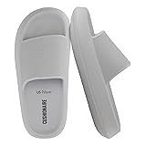 CUSHIONAIRE Feather EVA Slides for Women