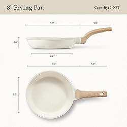 CAROTE Non Stick Frying Pans,Nonstick Granite Fry