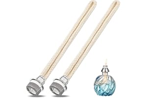 2 Pcs Oil Lamp Wicks with Catalytic Burner, 5.7 Inch Replacement Fragrance Oil Lamp Wick for Catalytic Burner Diffuser Aromat