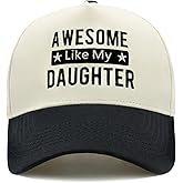Embroidered Dad Hat for Men, Adjustable Vintage Baseball Cap, Fathers Day Birthday Gifts from Daughter Son Wife