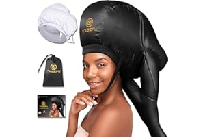 YXBZPU Bonnet Hair Dryer,Hooded Dryer Attachment,Hair Dryer Hooded Diffuser Cap for Curly,Speeds Up Drying Time,Safety Deep Conditioning,Styling,Curling at Home(Black)