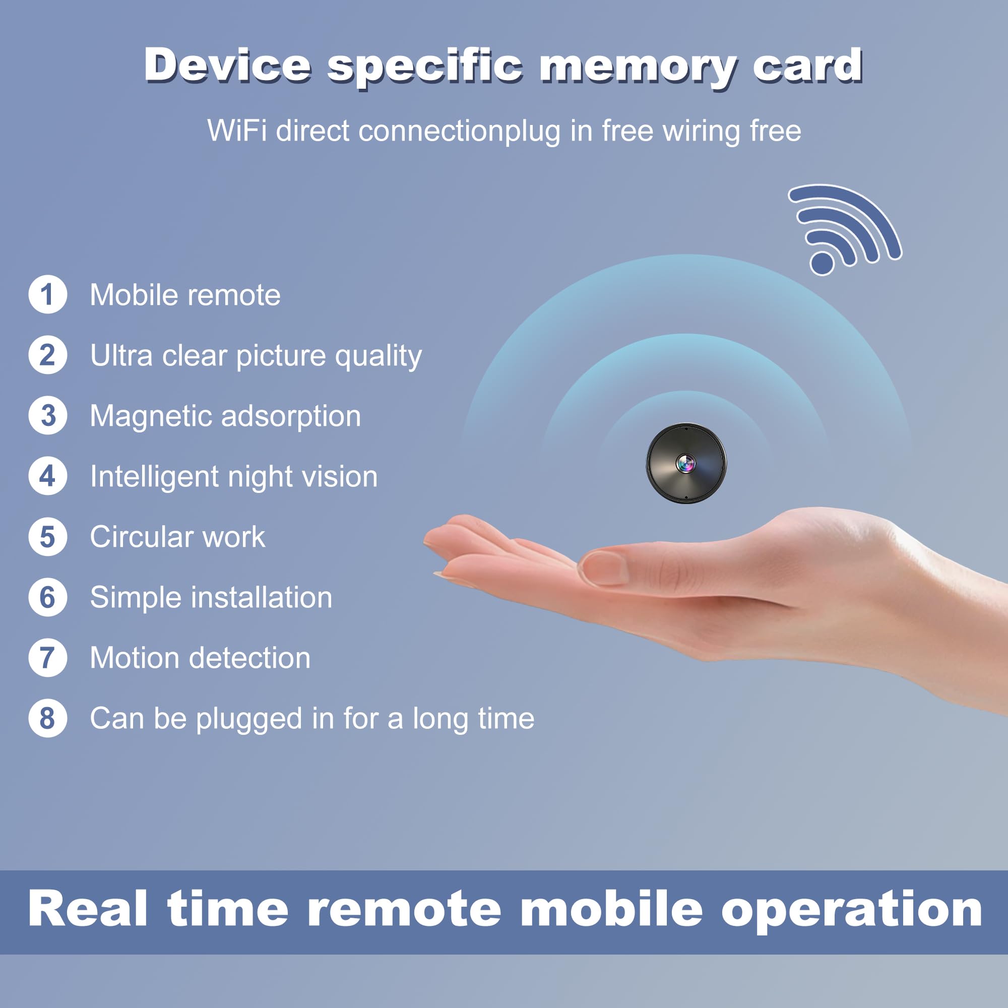Condition photo showing As Is for hidden camera with audio/video mini small spy wifi security secret system smart home indoor wireless