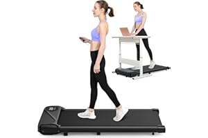 THERUN Walking Pad Treadmill Under Desk, Portable Mini Treadmill for Home/Office, Walking Pad Treadmill 2.5HP, Walking Jogging Machine with 265 lbs Weight Capacity Remote Control LED Display