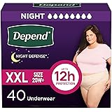 Depend Night Defense Adult Diapers, Incontinence