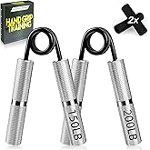 UUJOME Hand Gripper Strengthener Set 50LB-300LB, Grip Strength Trainer (1/2/4/6 Pack) Forearm Strengthener for Muscle Buildin
