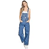 Lana Roux 90s Retro Dungaree Utility Chino Denim Jumpsuit Jean Overalls