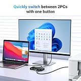 UGREEN USB 2.0 Switch 4 Ports for 2 PCs Keyboard Mouse Scanner Printer view 3