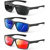 KALIYADI Sports Mens-Sunglasses Women Polarized-Sunglasses-Men: Sun Glasses with UV400 for Driving Running Cycling