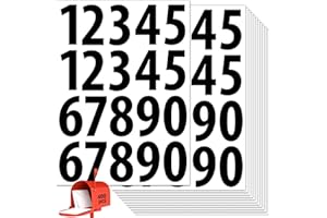 400 PCS Number Stickers, 2" Waterproof Mailbox Number Label, Consecutive Numbers 0-9, Self-Adhesive and Residue-Free, Ideal f