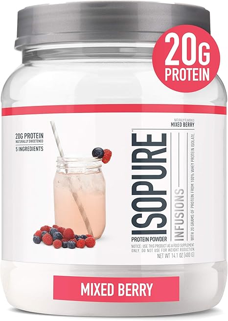 Amazon Com Isopure Infusions Refreshingly Light Fruit Flavored Whey Protein Isolate Powder Shake Vigorously Infuses In A Minute Mango Lime 16 Servings Health Personal Care