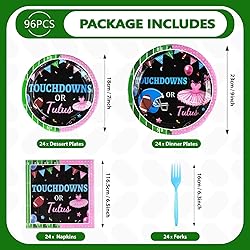 96 Pcs Football Gender Reveal Party Supplies