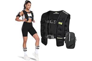 Weighted Vest for Women Men BeatBoost 10lb/15lb/20lb/25lb/30lb/35lb/40lb Weight Vest with Ironsand for Strength Training Running Walking Workout