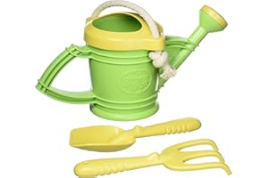 Green Toys Watering Can, Green 4C - Pretend Play, Motor Skills, Kids Outdoor Role Play Toy. No BPA, phthalates, PVC. Dishwash