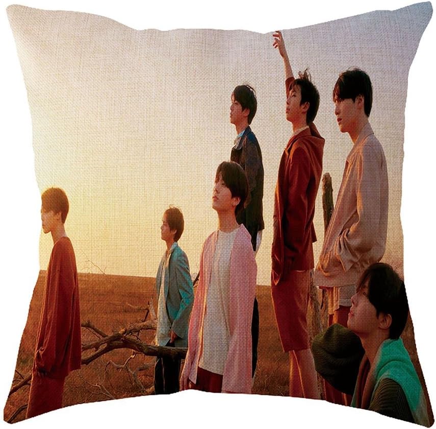 Bosunshine BTS Bangtan Boys Love Yourself 承 'HER' 'Tear 'Throw Pillow Soft Velvet Core Pillowcase (Fake Love Cover-01)