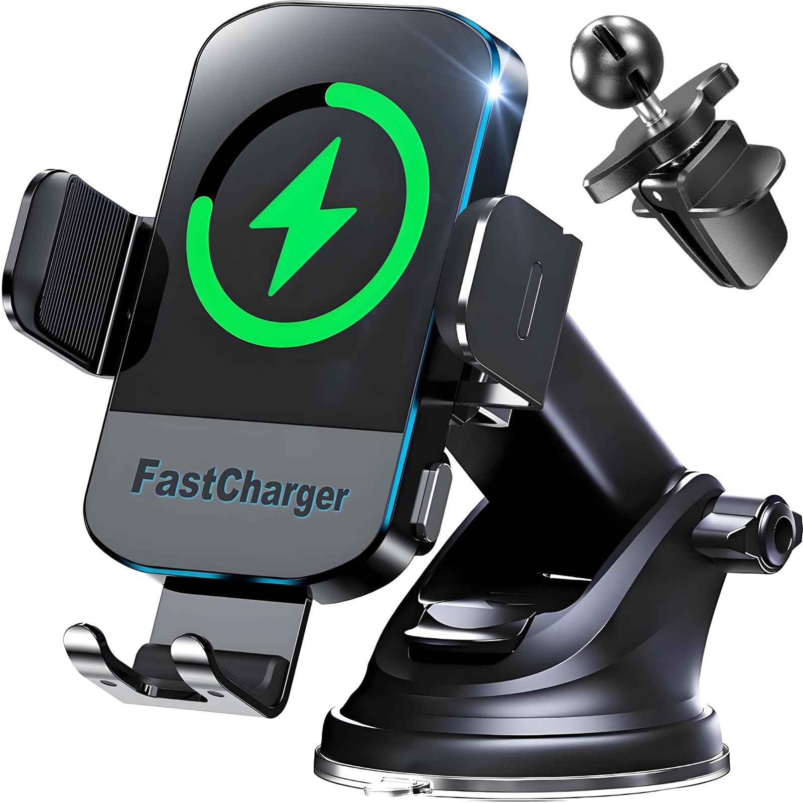 Photo 1 of CHGeek Wireless Car Charger, 2026 Upgrade 15W Fast Charging Auto Clamping Car Phone Holder Charger, Phone Holders for car Mount, fit for iPhone 17 16 15 14 13 Mini Pro Max XR,Samsung Galaxy S25 Ultra