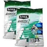 Schick Exacta2 Sensitive Disposable Shaver 20p (10 Count x 2Pack)