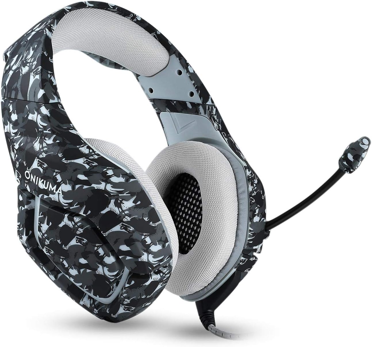 Black Game Headset Camouflage Design Stereo Music Gaming Headphone With