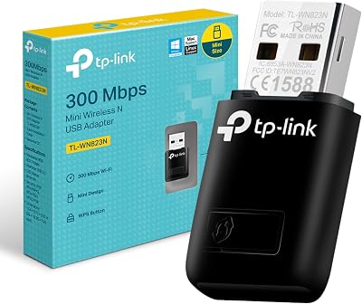 TP-Link TL-WN823N Mini USB WiFi Adapter 300Mbps PC Dongle Windows Mac Linux