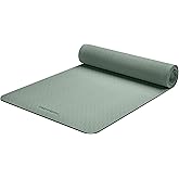 Retrospec Zuma Yoga Mat 6mm Thick Non-Slip TPE Exercise Mat | Cushioned Workout Mat for Yoga Pilates and Home Stretching | 72 x 24 with Carrying Strap