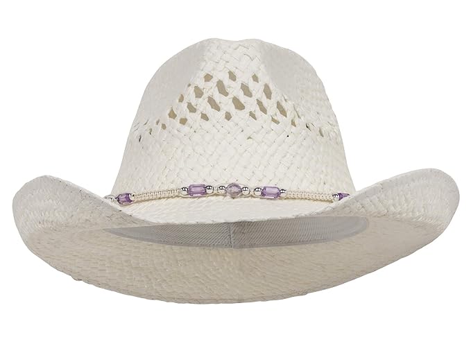 ladies straw cowboy hat