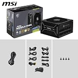 MSI MAG A850GLS 850W PCIe 5.1 ATX 3.1 Gold PSU Native 12V-2x6 view 7