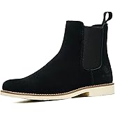 SL-Saint Handmade Classic Chelsea Boots for Men Fashion Genuine Cowhide Slip On Casual